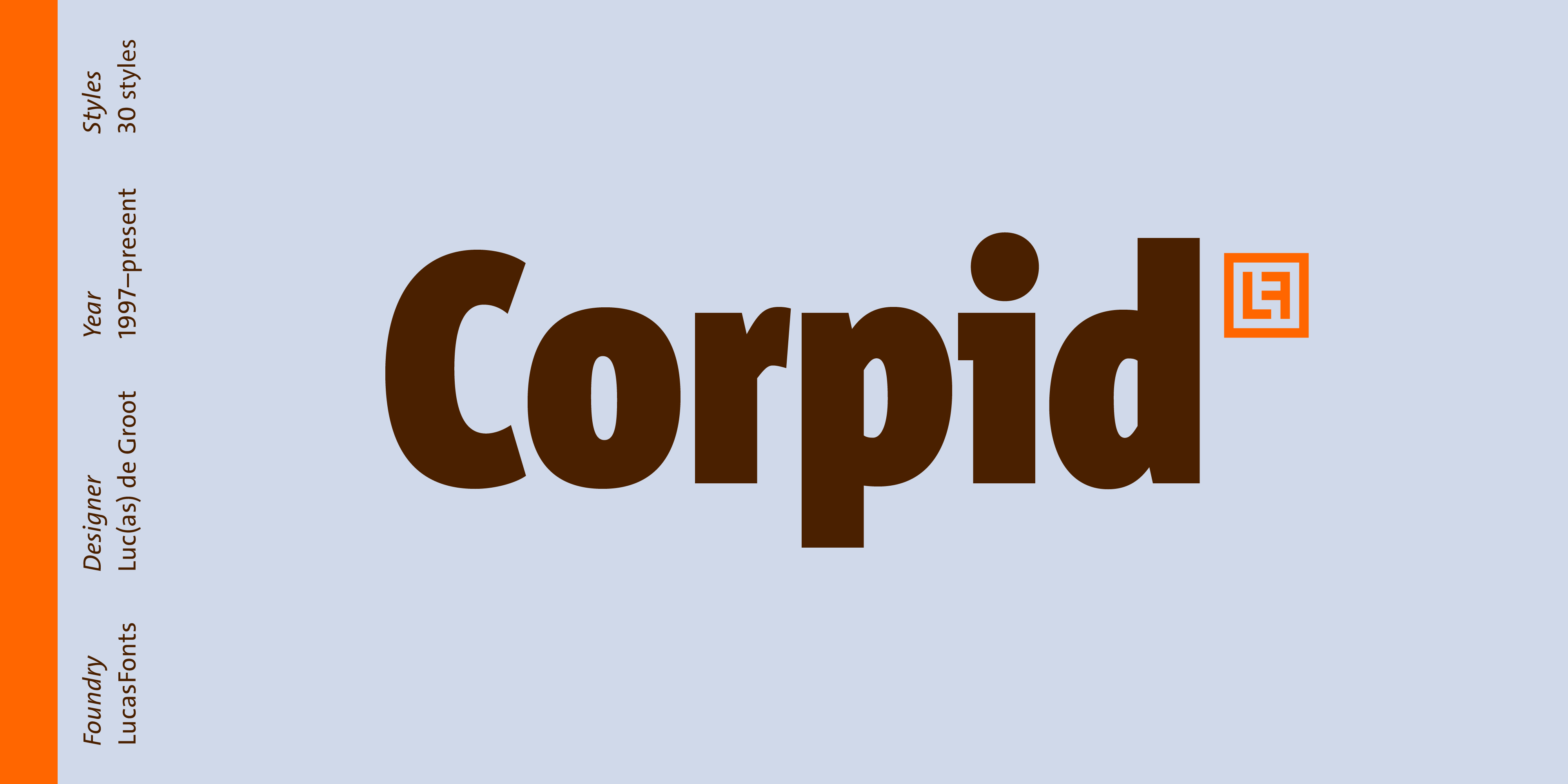 Download Corpid PS 1997 Free - Versatile Modern Typeface